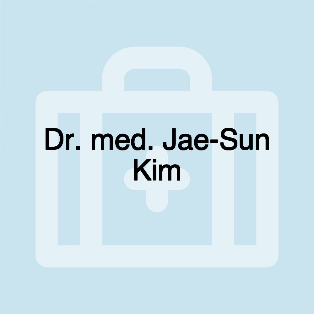 Dr. med. Jae-Sun Kim