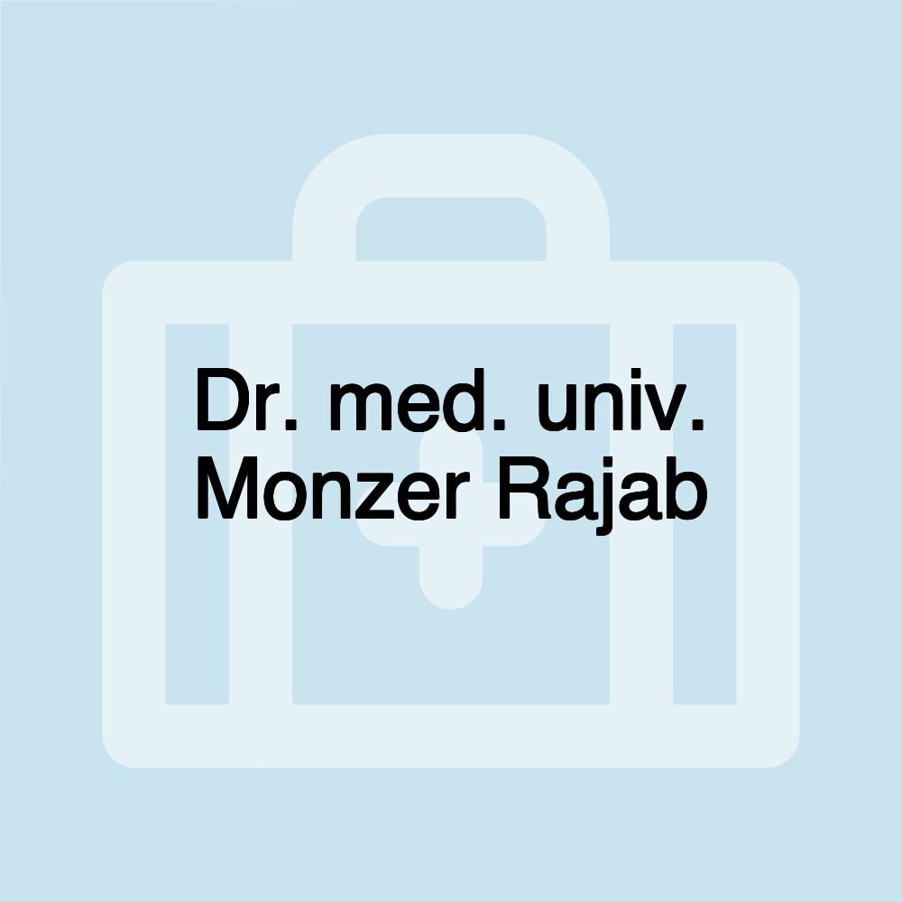 Dr. med. univ. Monzer Rajab