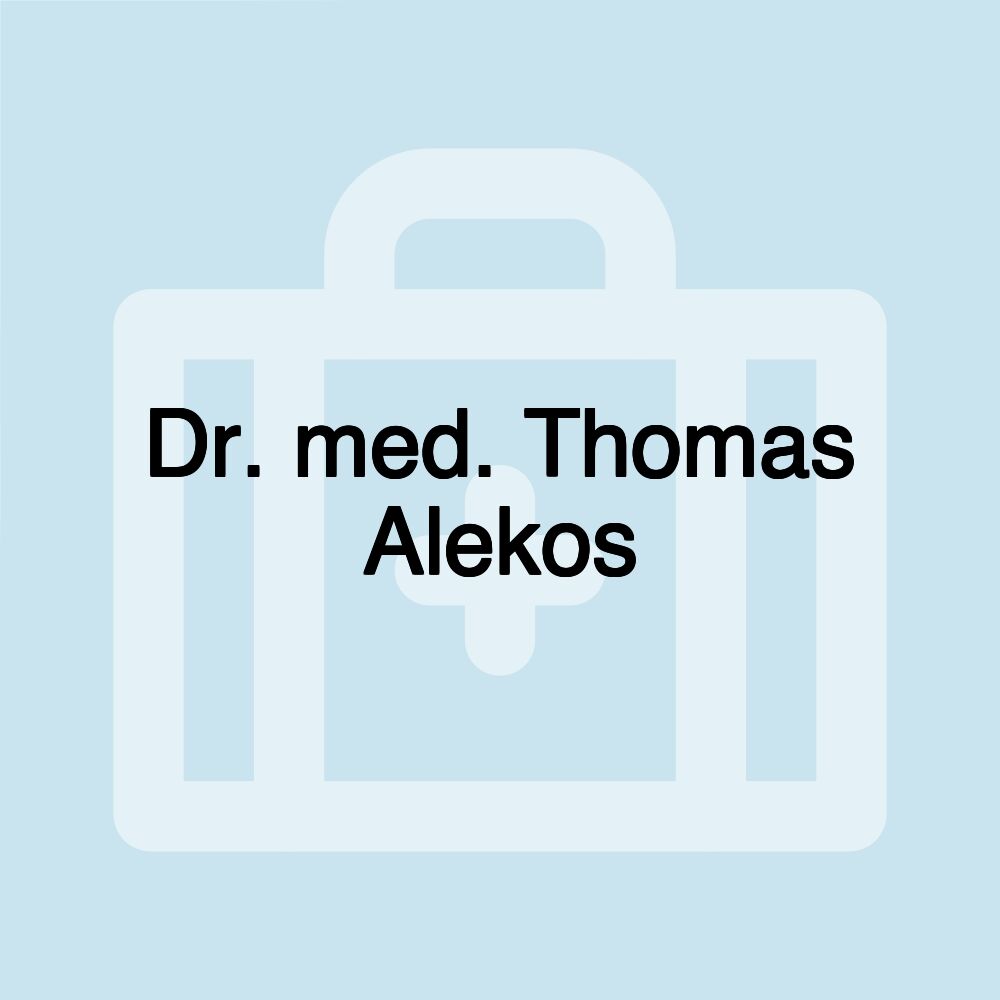 Dr. med. Thomas Alekos