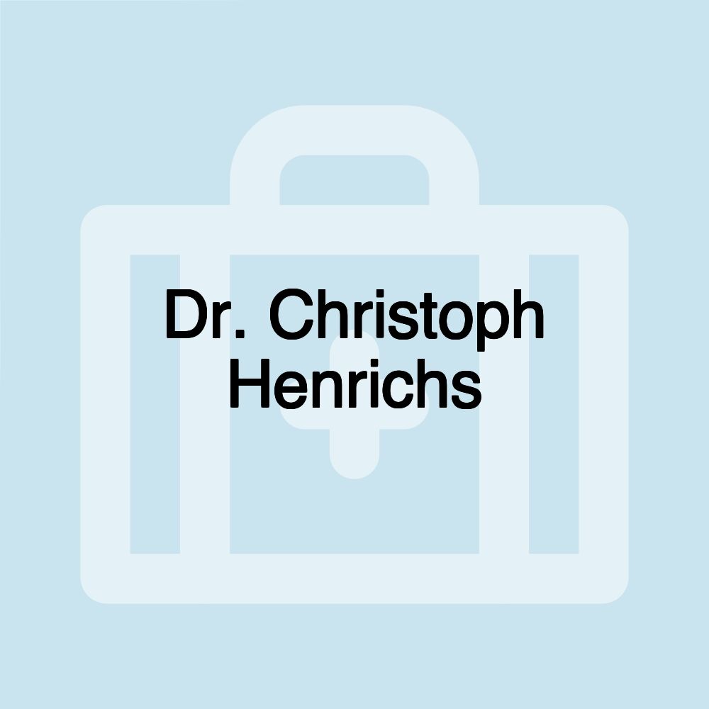 Dr. Christoph Henrichs