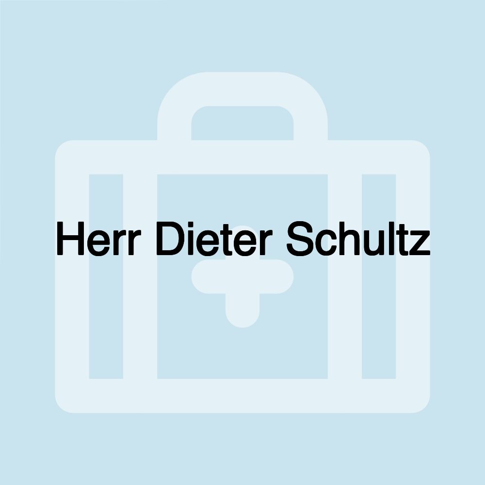 Herr Dieter Schultz