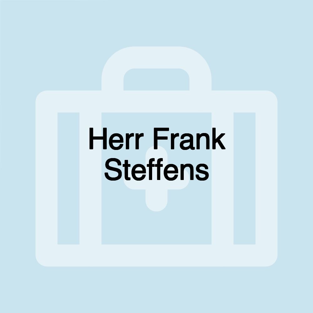 Herr Frank Steffens