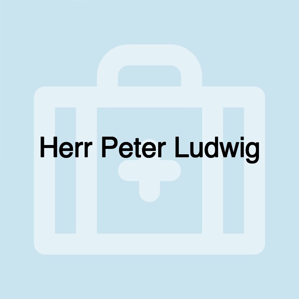 Herr Peter Ludwig