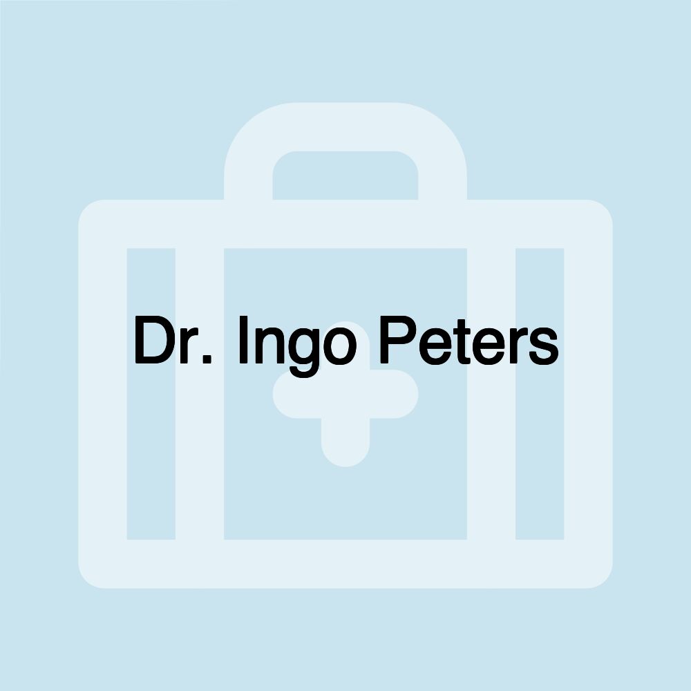 Dr. Ingo Peters