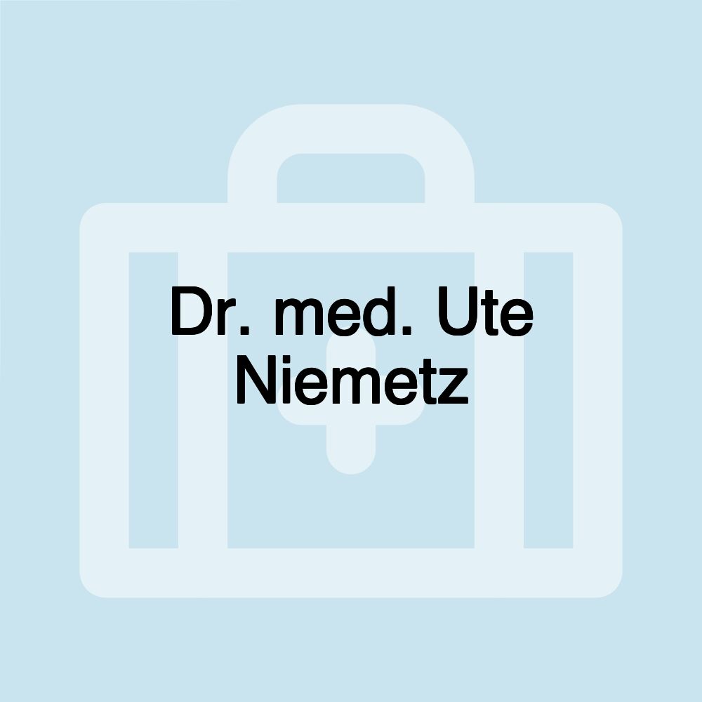 Dr. med. Ute Niemetz