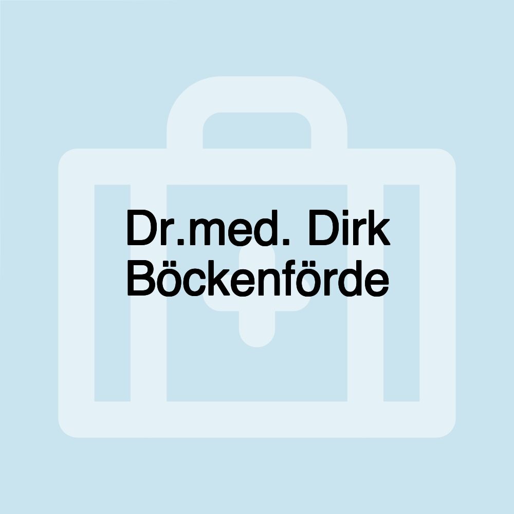 Dr.med. Dirk Böckenförde