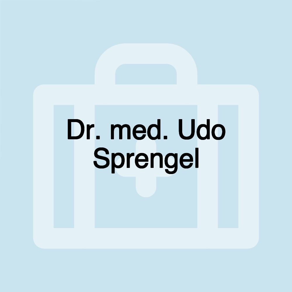 Dr. med. Udo Sprengel