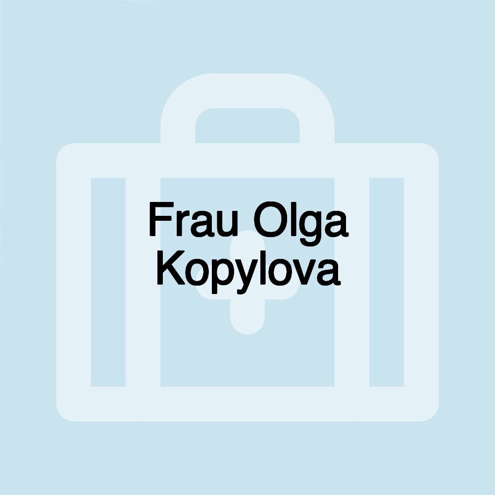 Frau Olga Kopylova