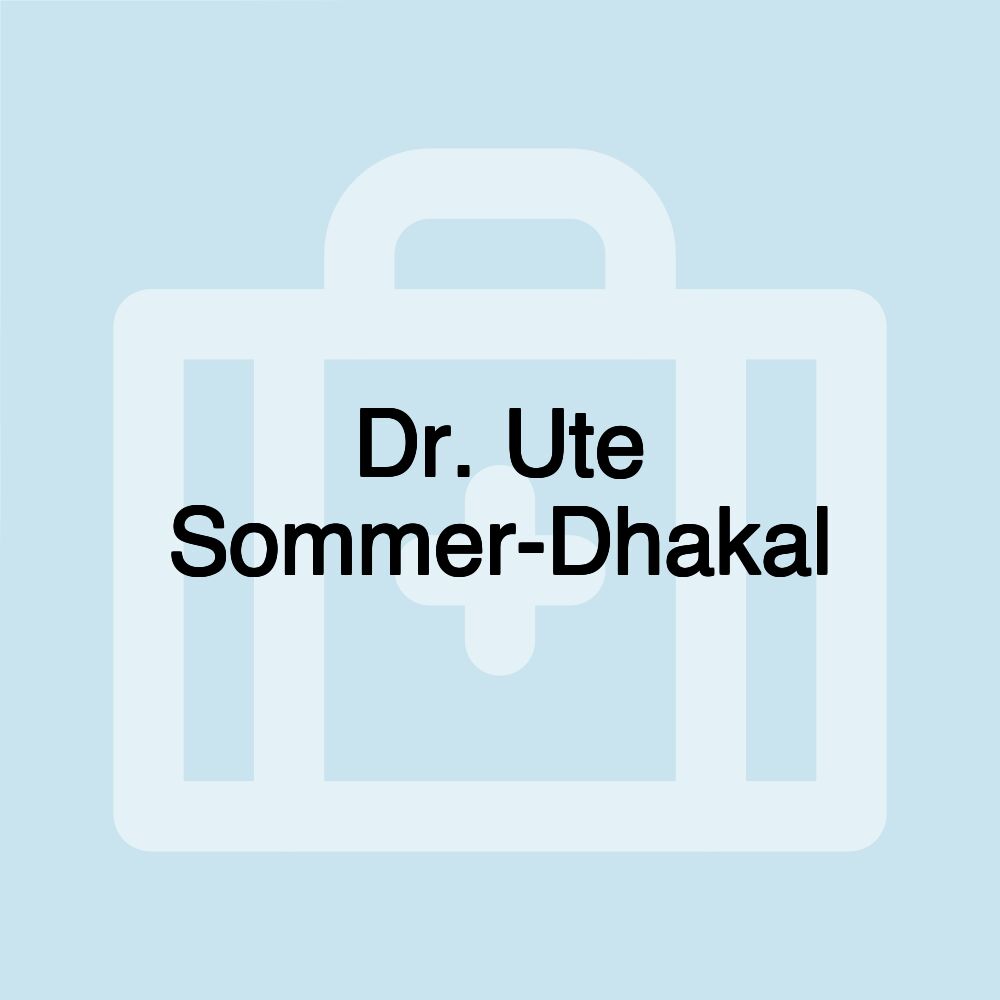 Dr. Ute Sommer-Dhakal