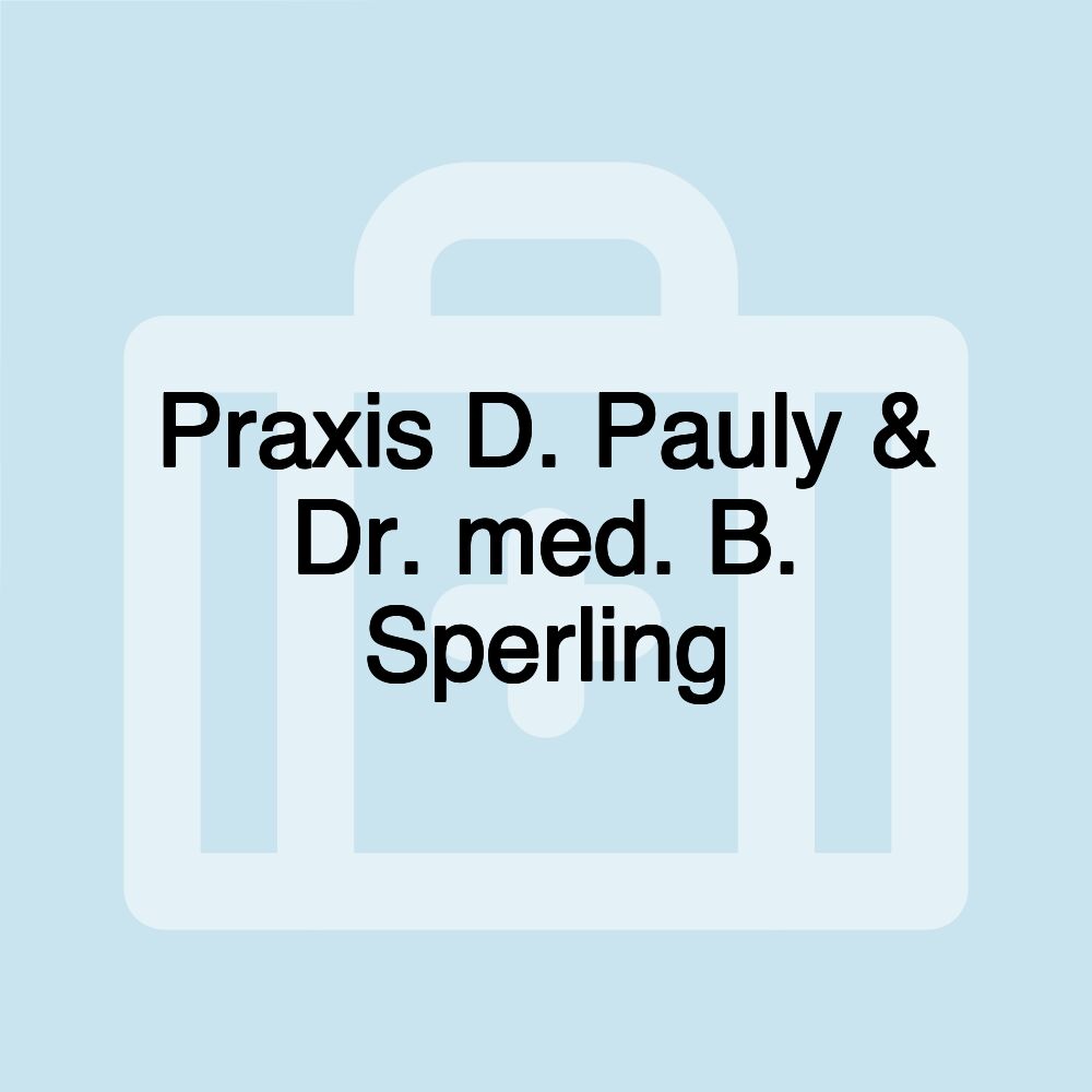 Praxis D. Pauly & Dr. med. B. Sperling