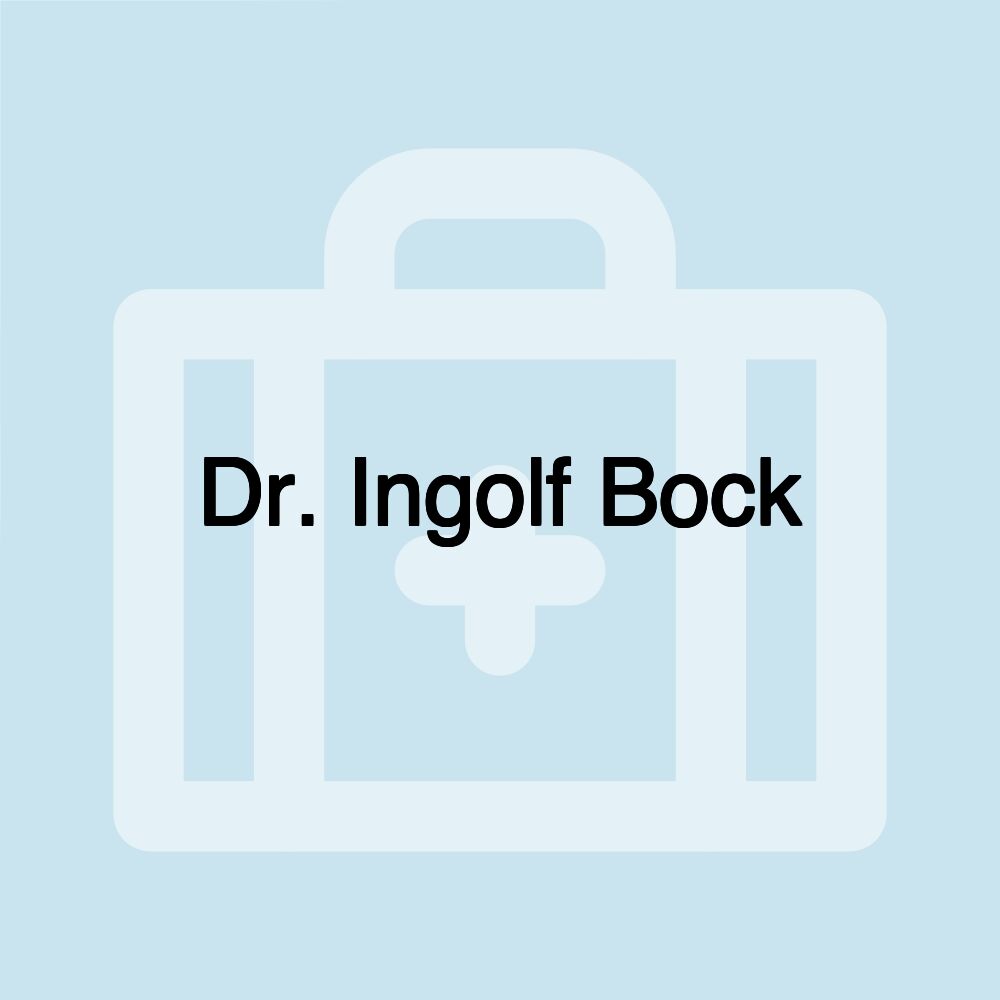 Dr. Ingolf Bock