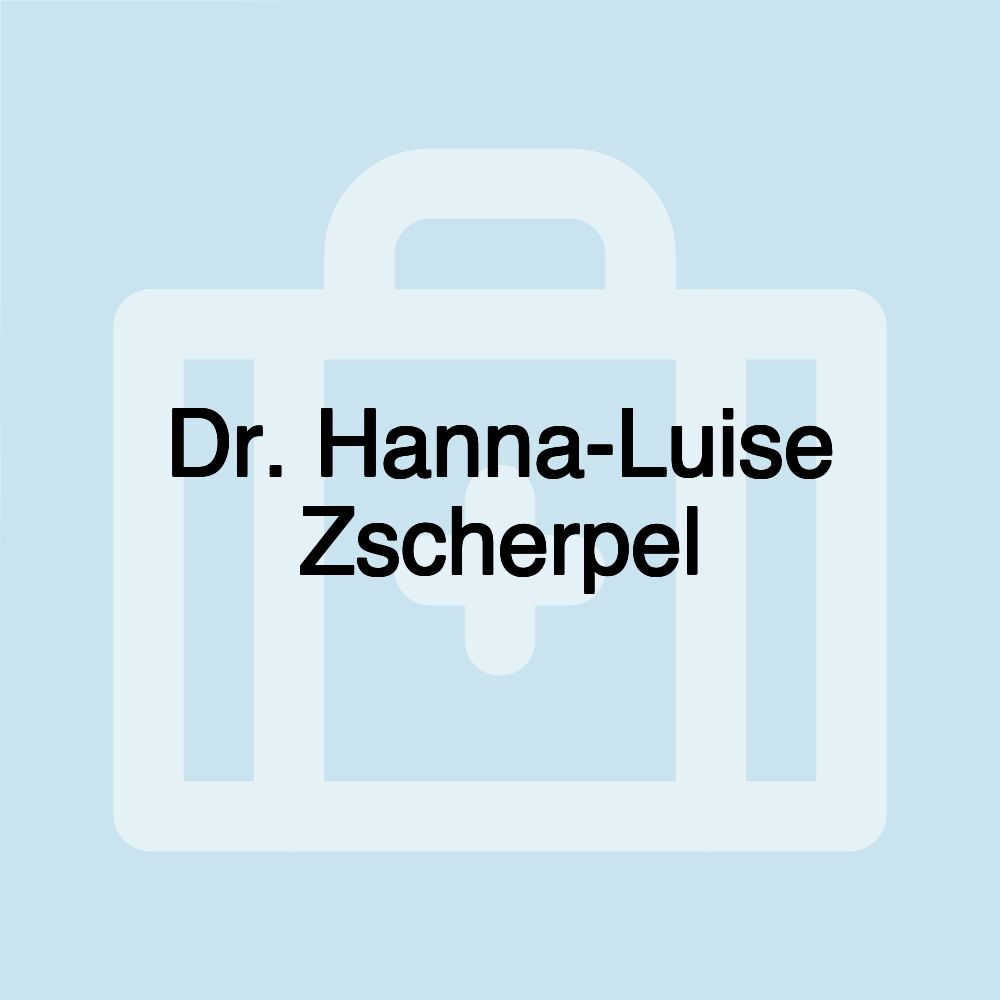 Dr. Hanna-Luise Zscherpel