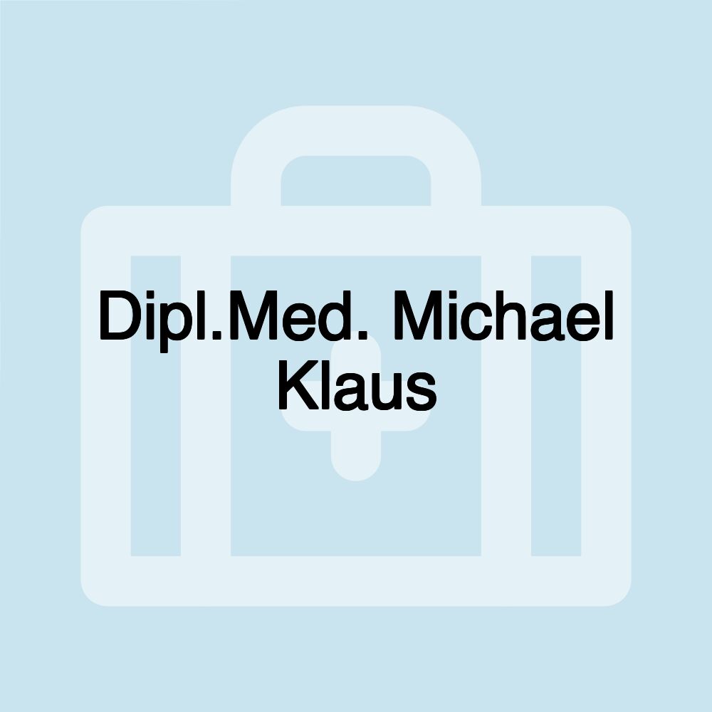 Dipl.Med. Michael Klaus