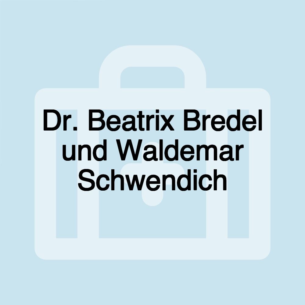 Dr. Beatrix Bredel und Waldemar Schwendich