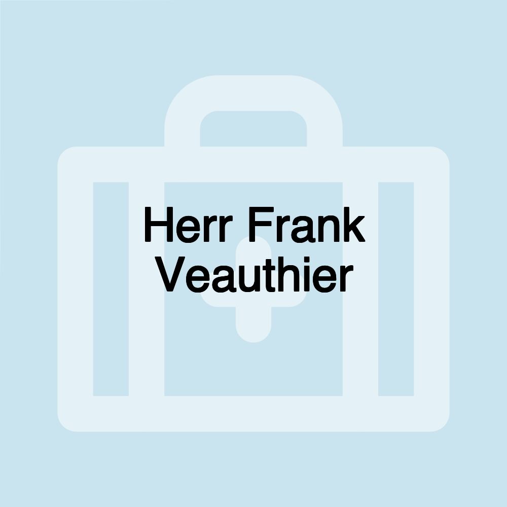 Herr Frank Veauthier