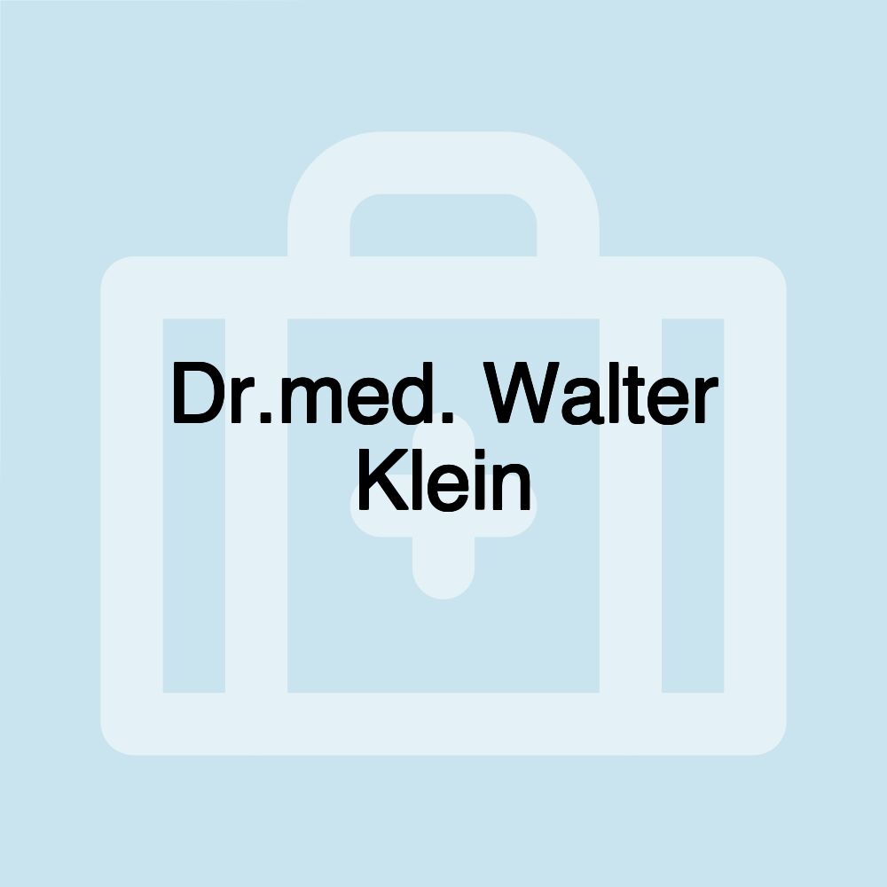 Dr.med. Walter Klein