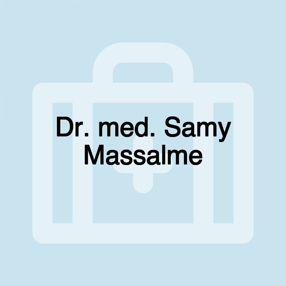 Dr. med. Samy Massalme