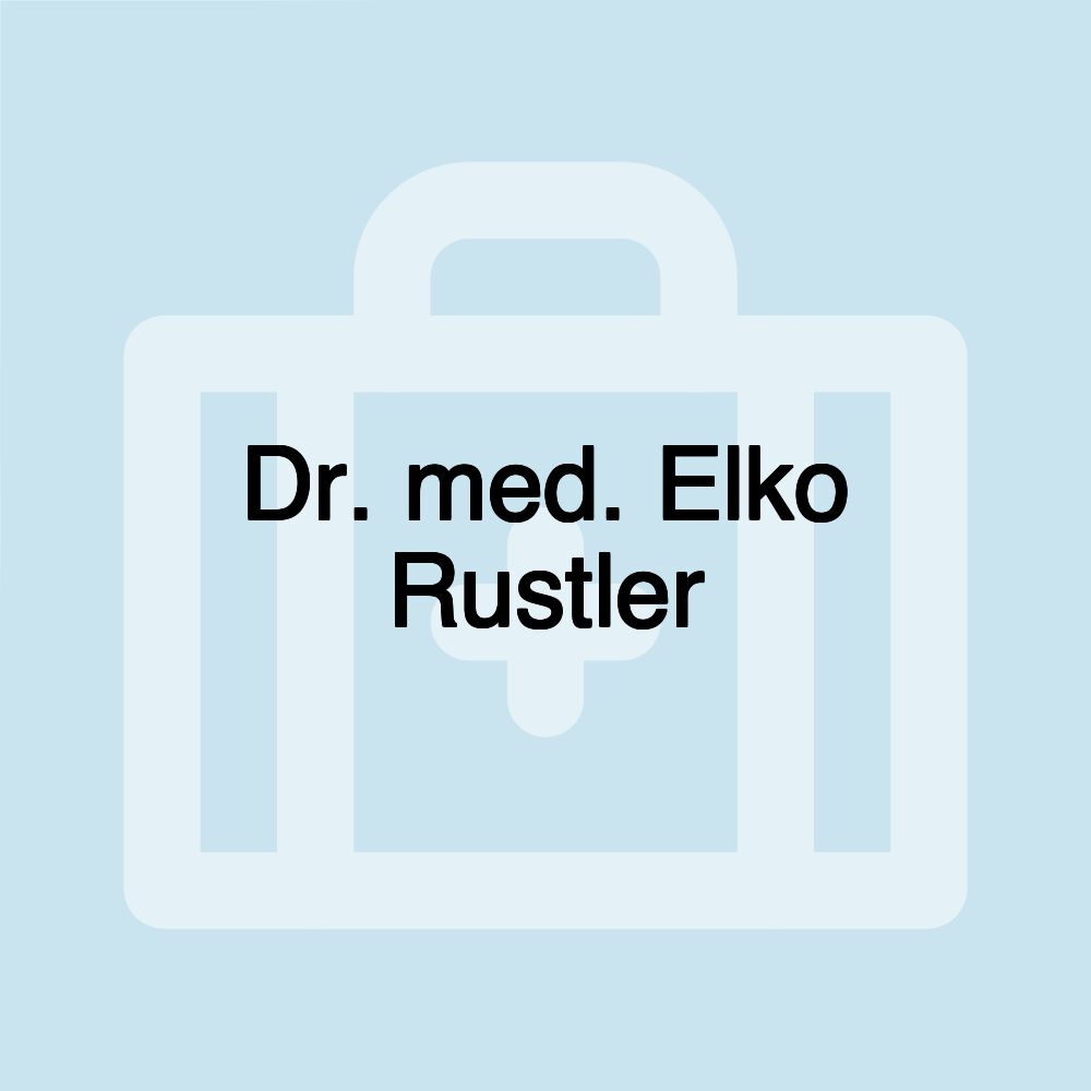 Dr. med. Elko Rustler