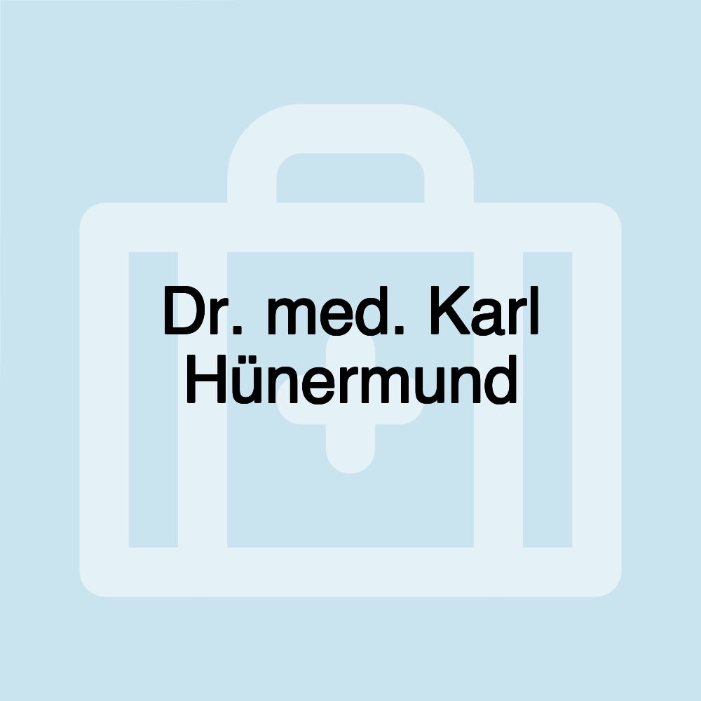 Dr. med. Karl Hünermund