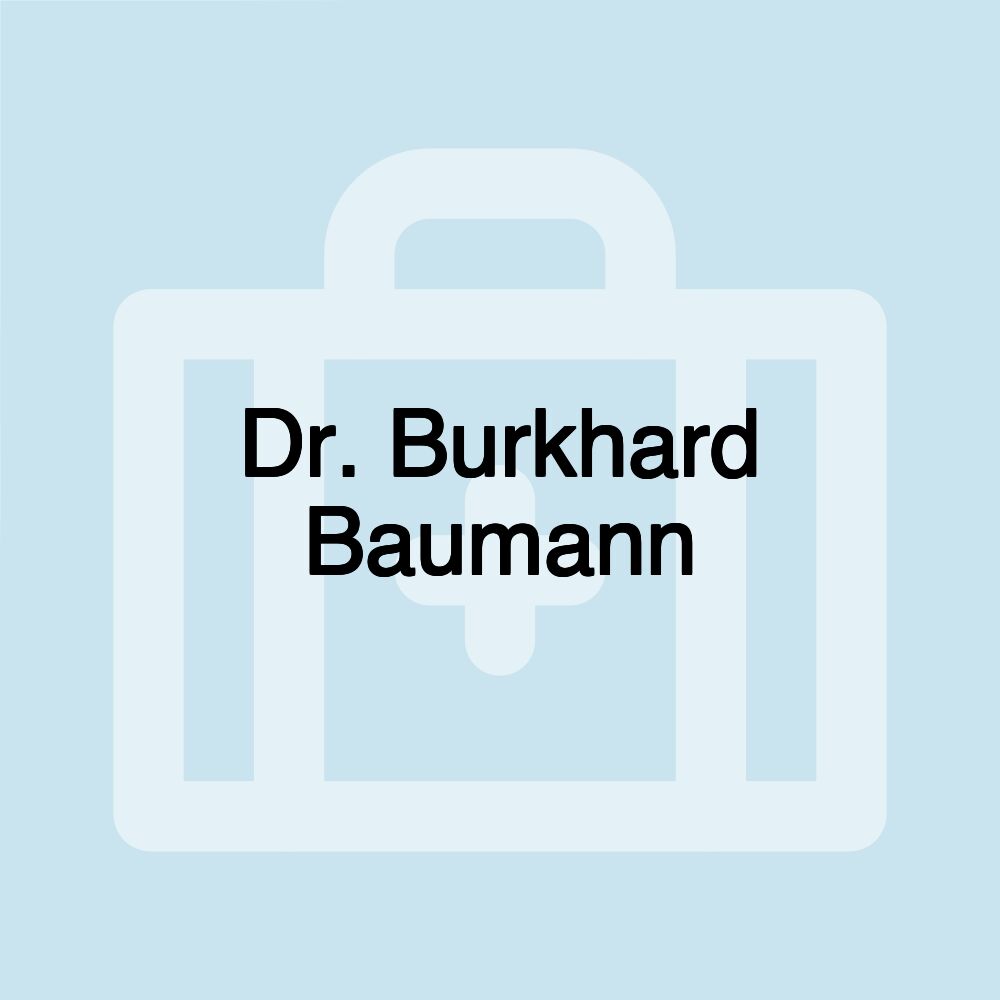 Dr. Burkhard Baumann