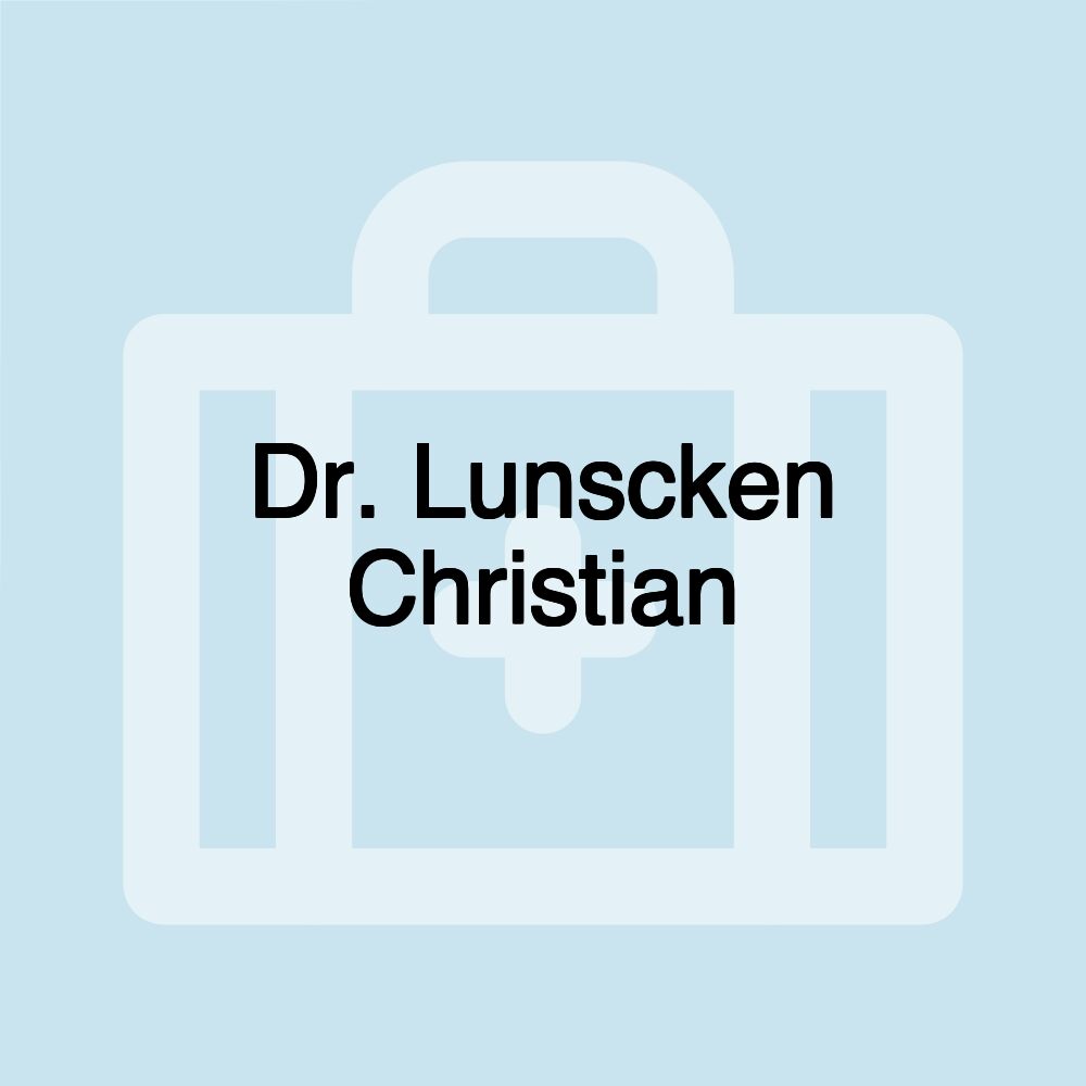 Dr. Lunscken Christian