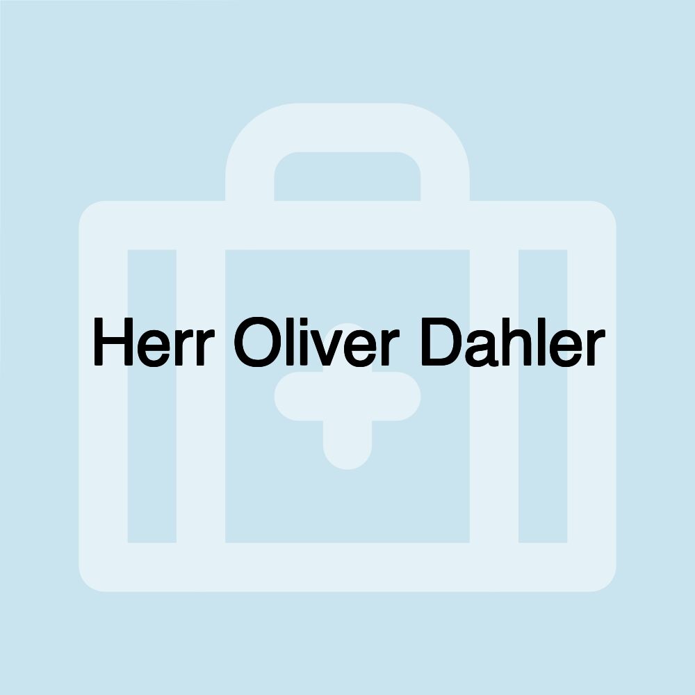 Herr Oliver Dahler