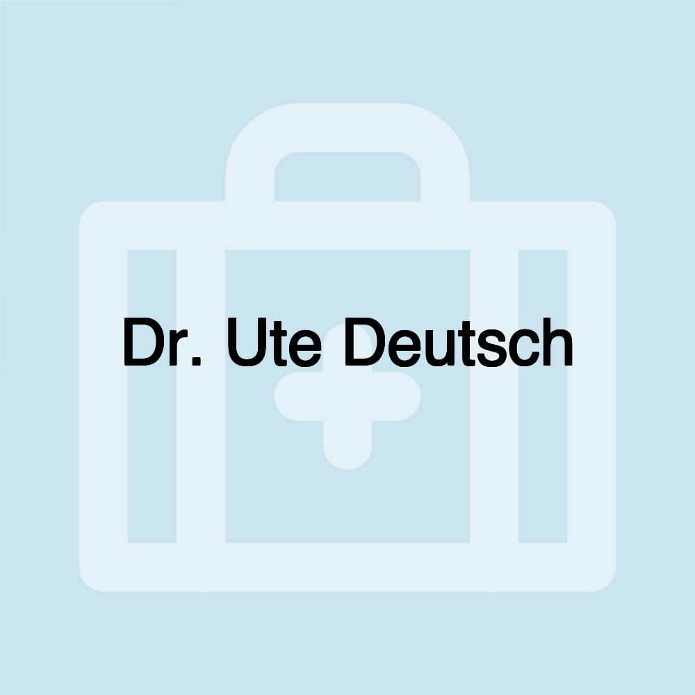 Dr. Ute Deutsch