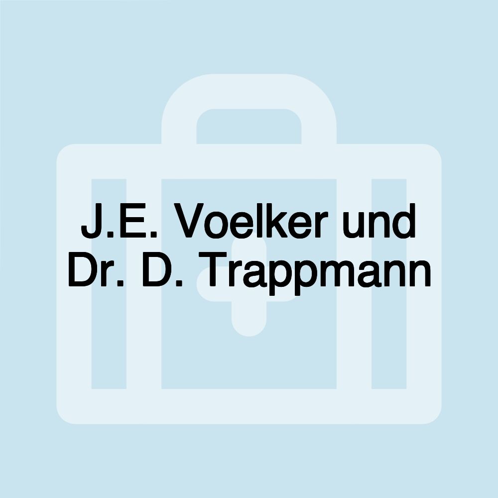 J.E. Voelker und Dr. D. Trappmann