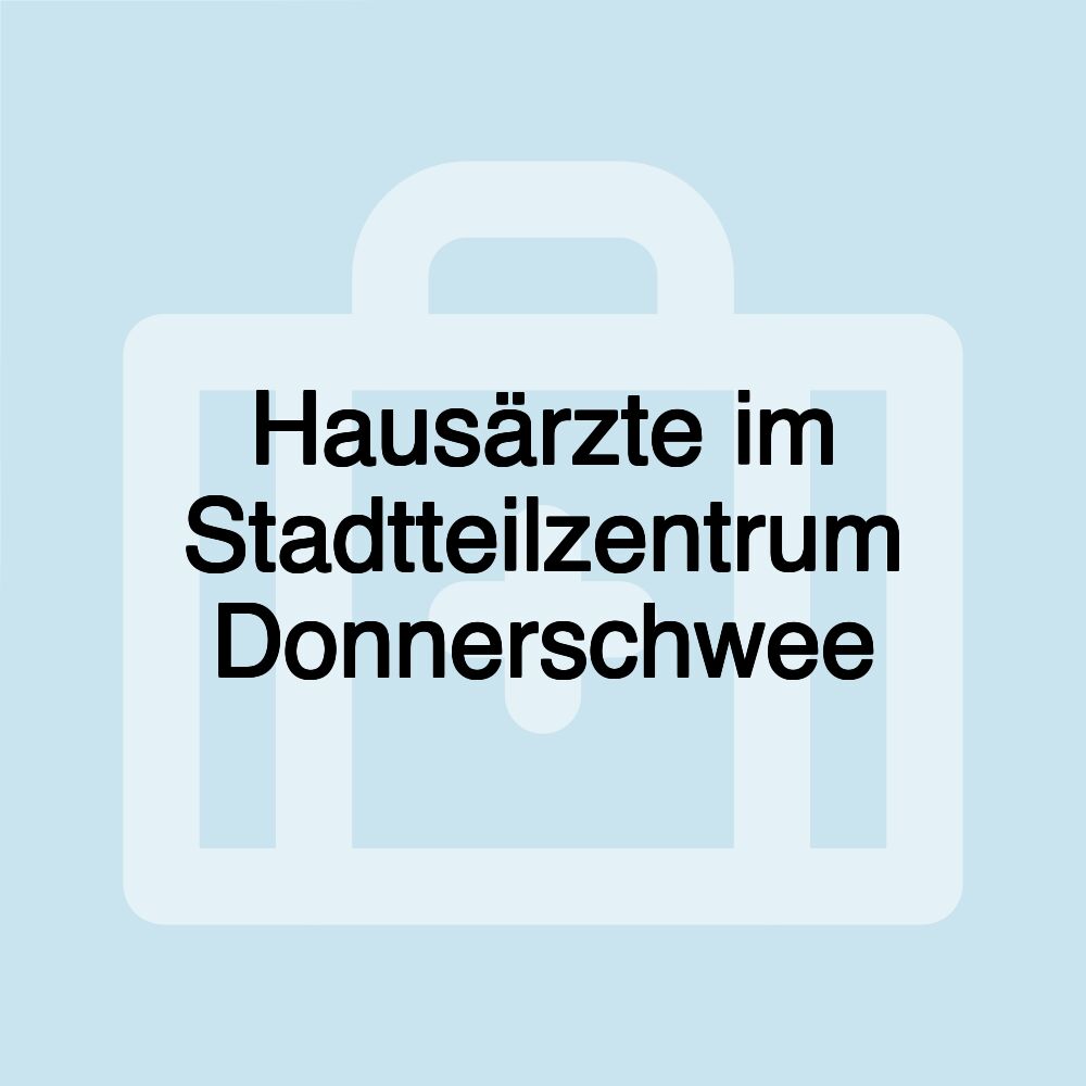 Hausärzte im Stadtteilzentrum Donnerschwee