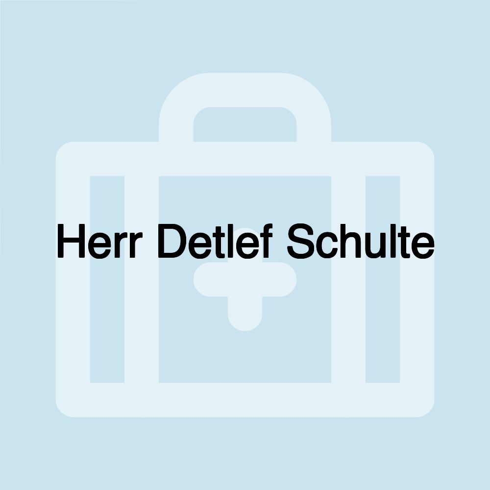 Herr Detlef Schulte