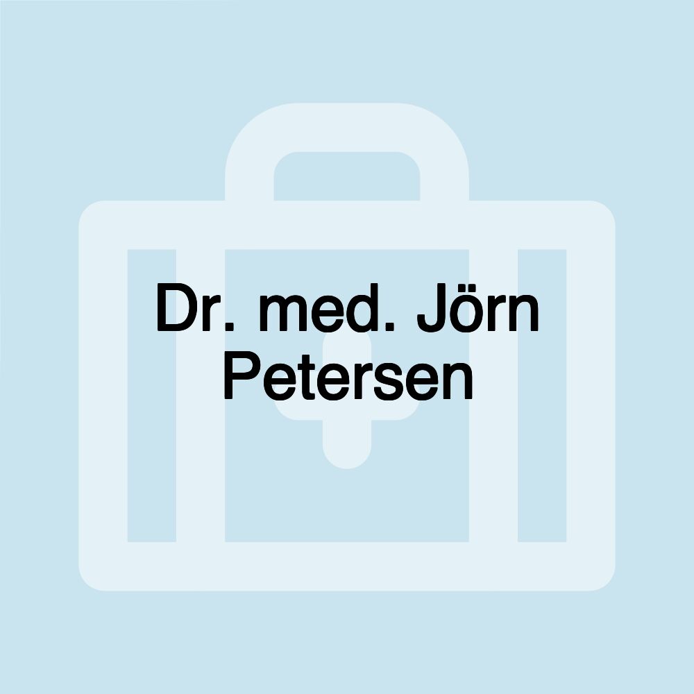 Dr. med. Jörn Petersen