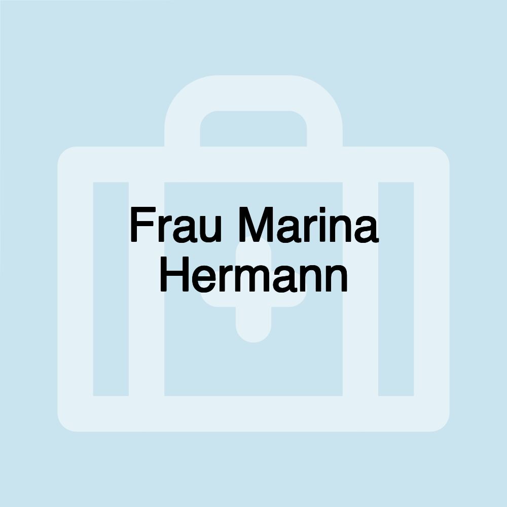 Frau Marina Hermann