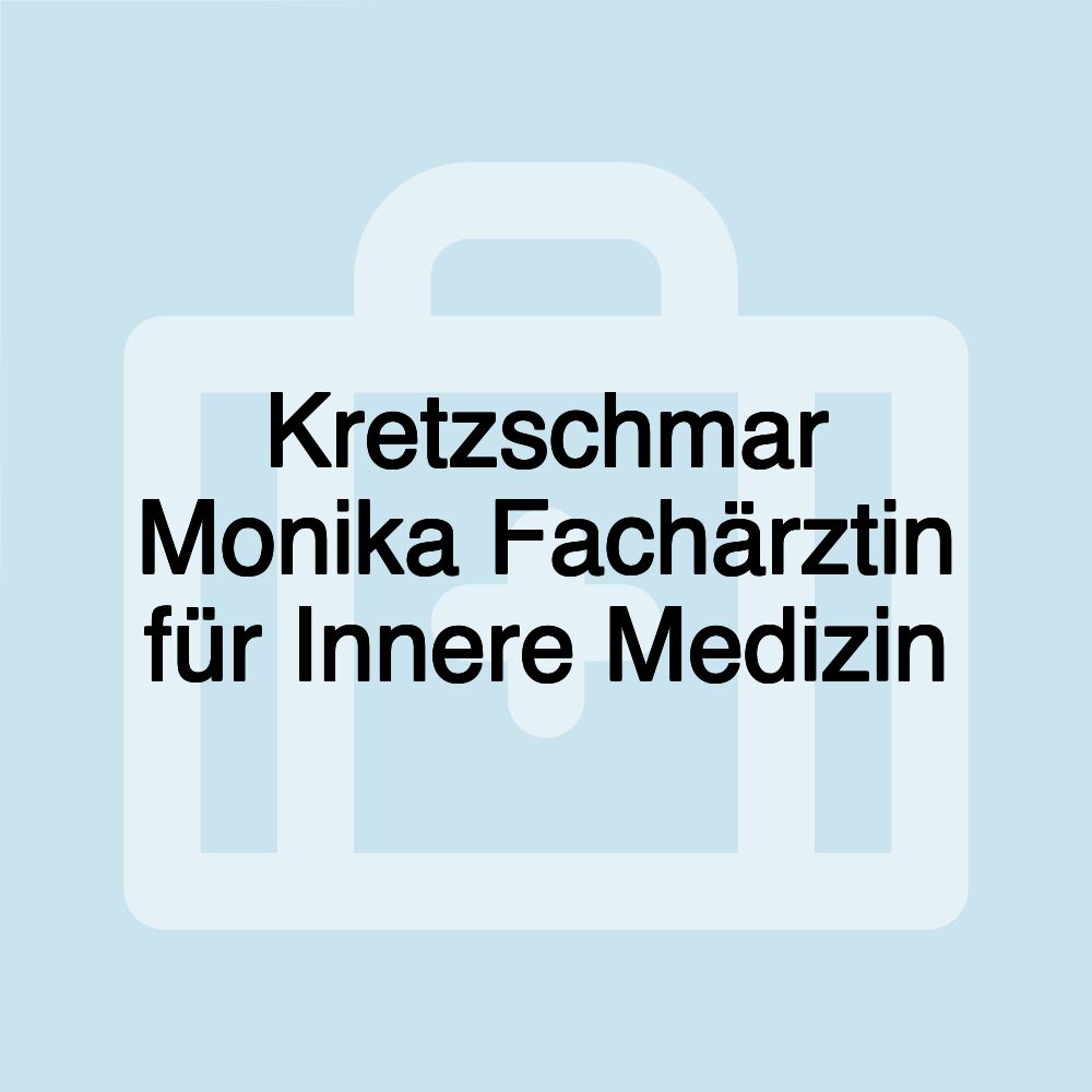 Kretzschmar Monika Fachärztin für Innere Medizin