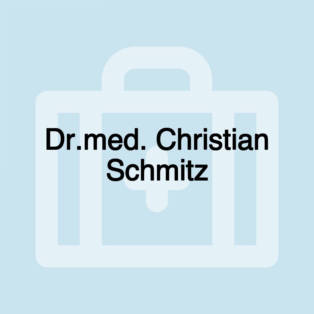 Dr.med. Christian Schmitz