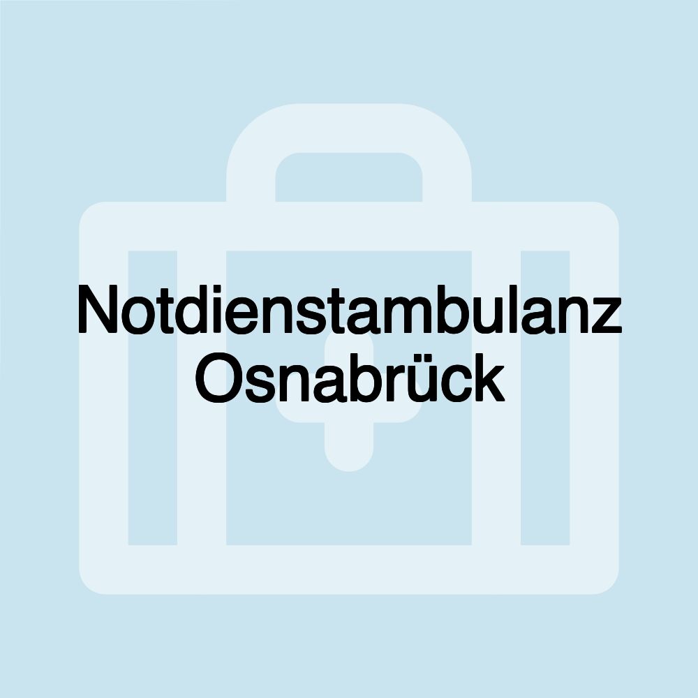 Notdienstambulanz Osnabrück