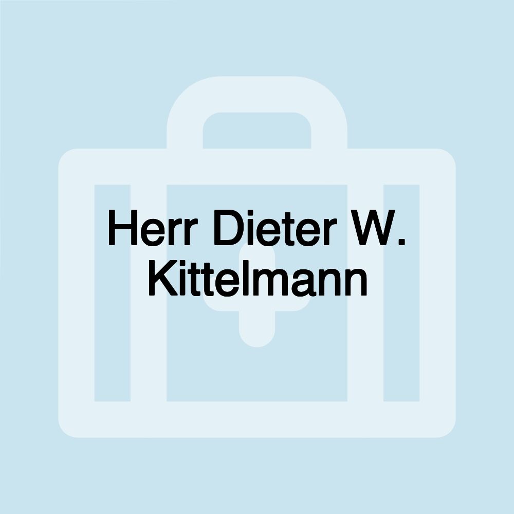 Herr Dieter W. Kittelmann