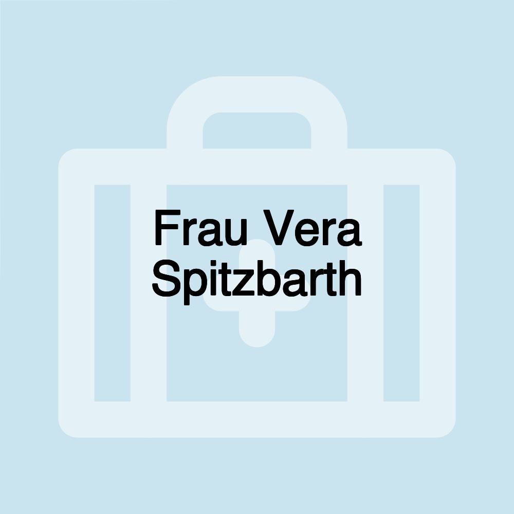 Frau Vera Spitzbarth