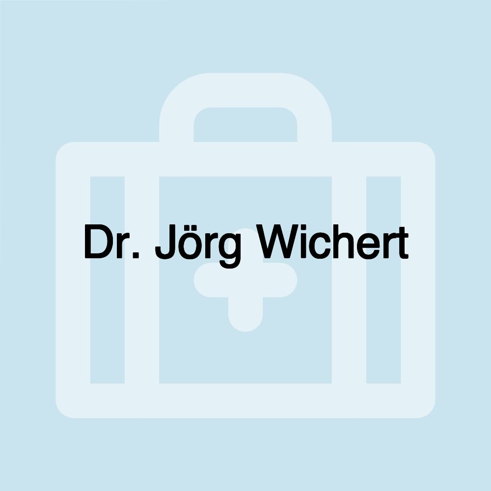 Dr. Jörg Wichert