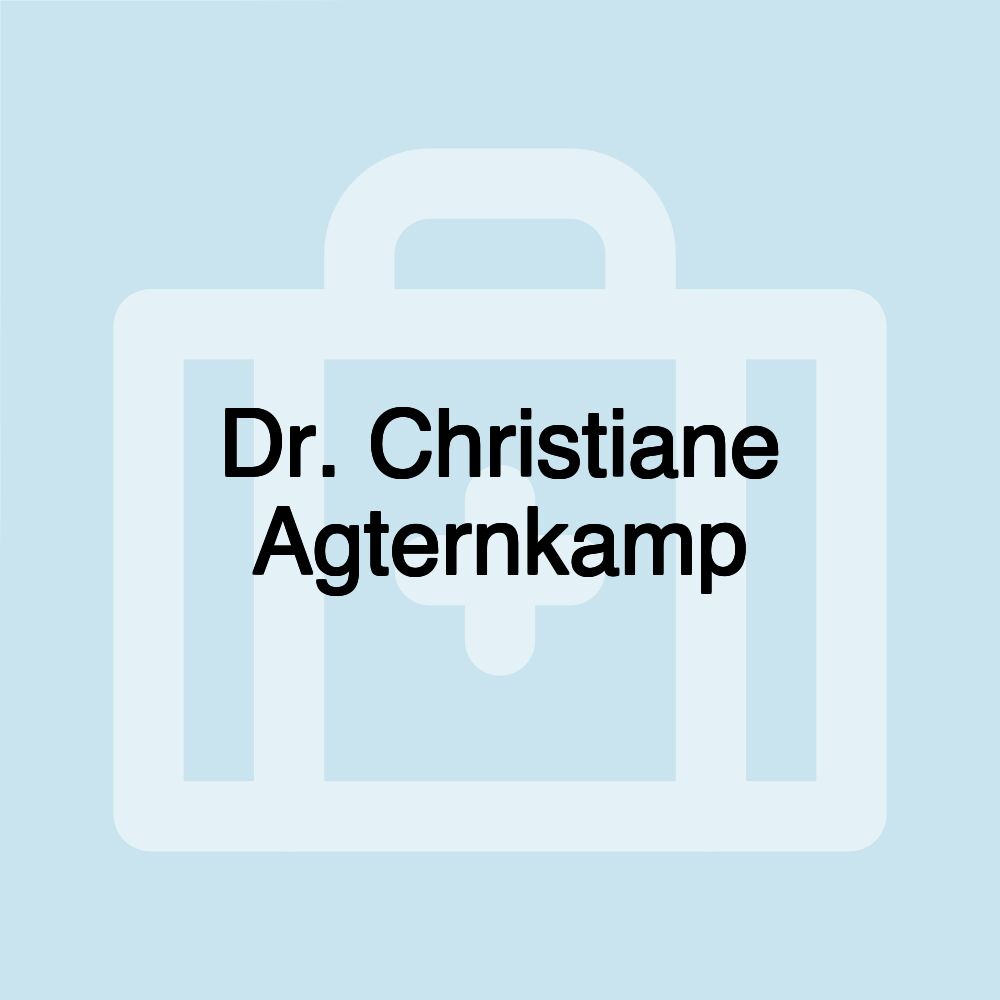 Dr. Christiane Agternkamp