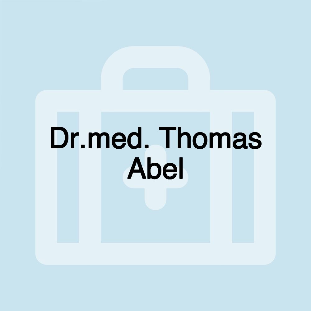 Dr.med. Thomas Abel