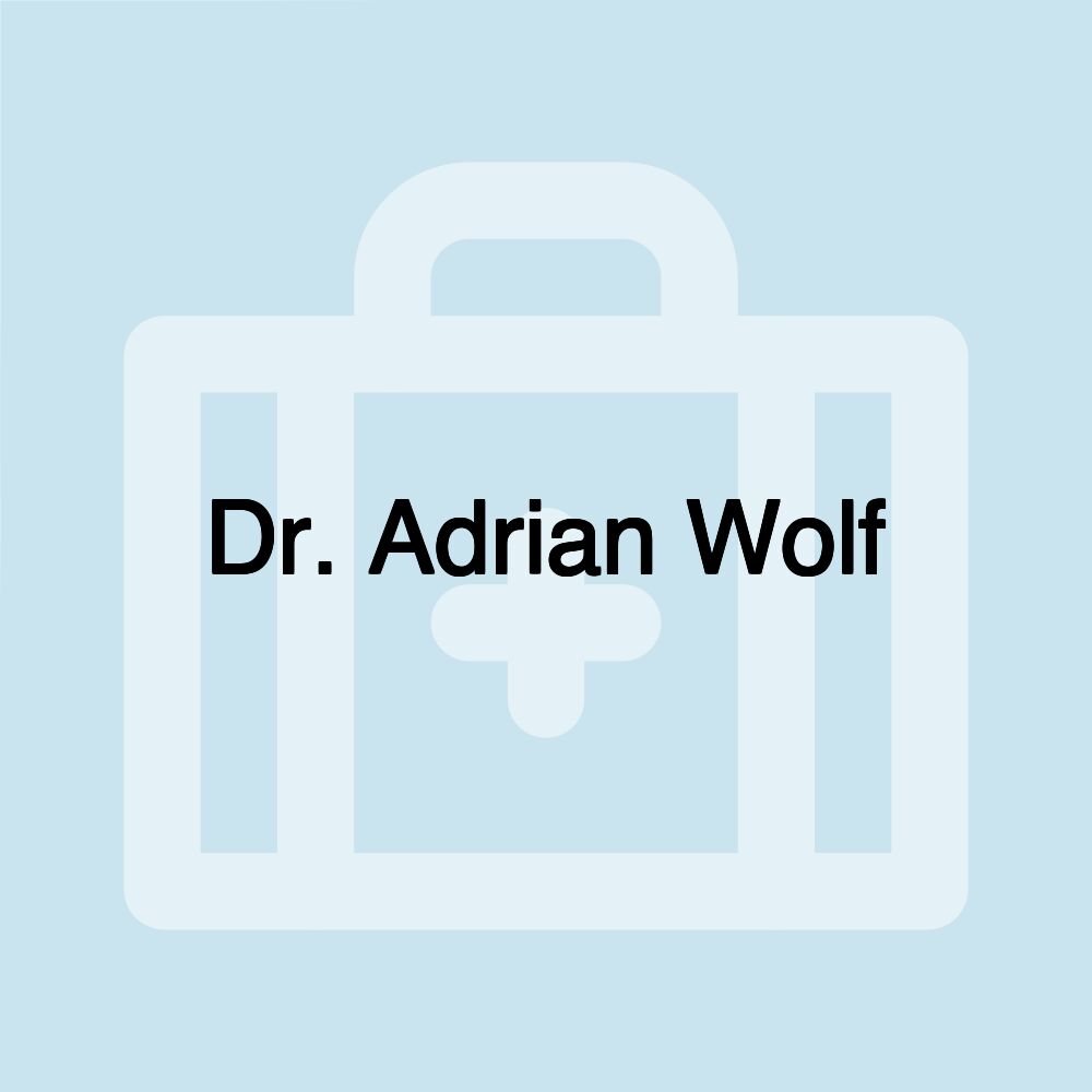 Dr. Adrian Wolf