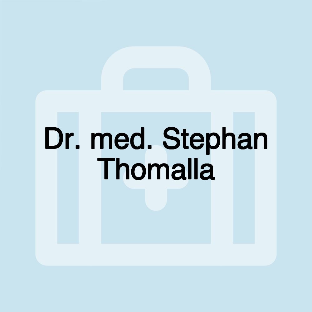 Dr. med. Stephan Thomalla