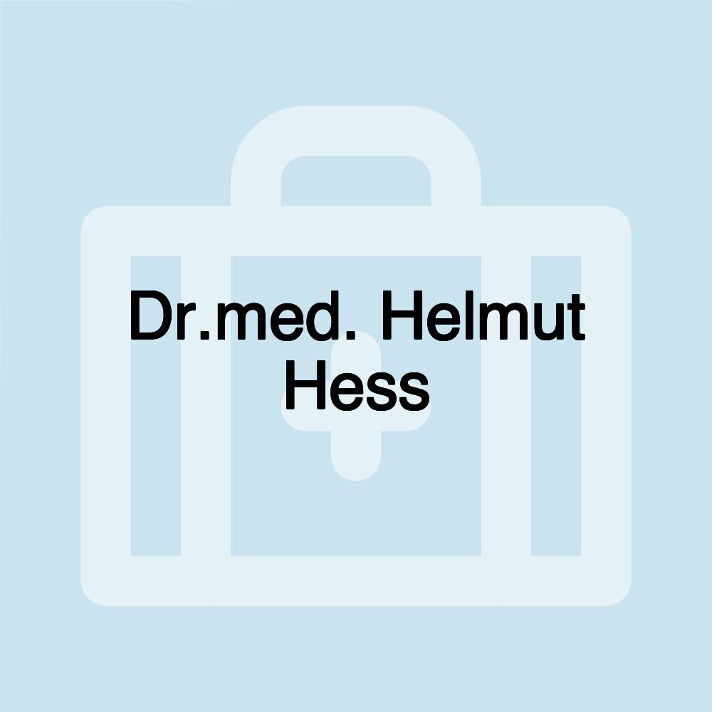 Dr.med. Helmut Hess