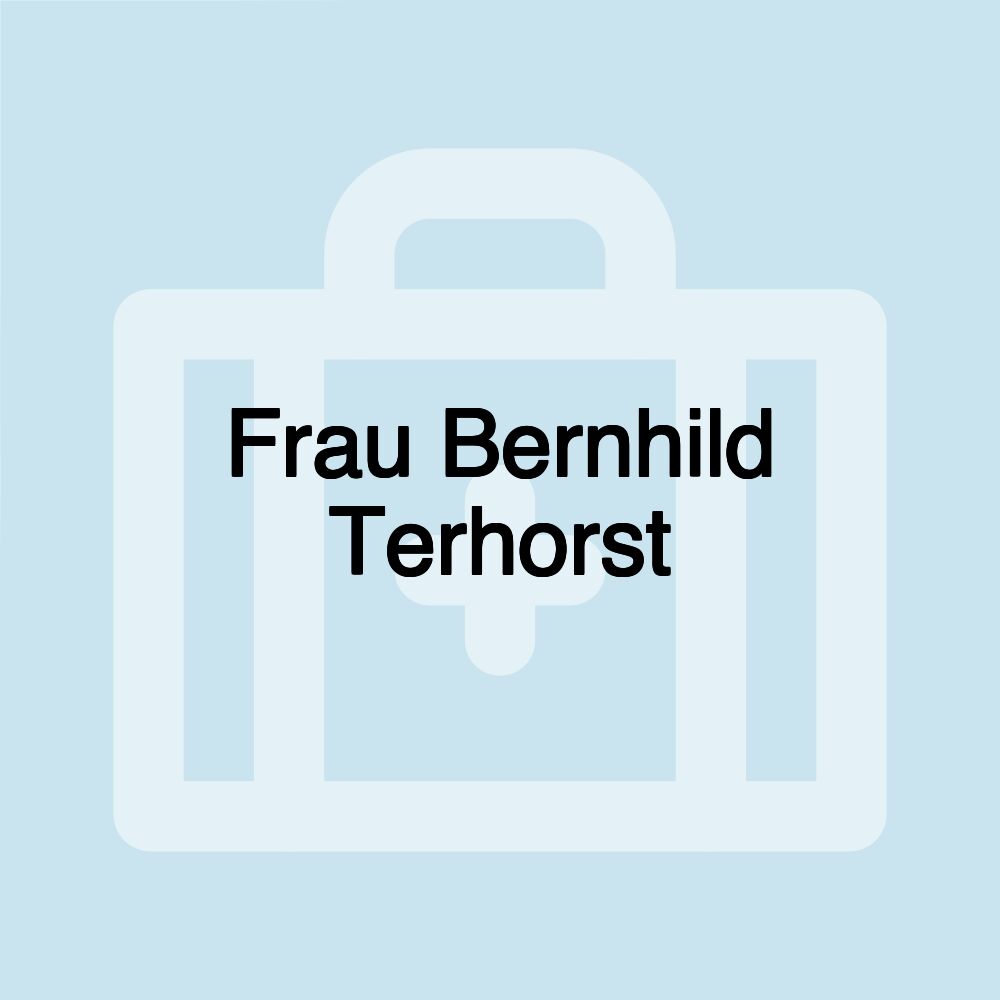 Frau Bernhild Terhorst