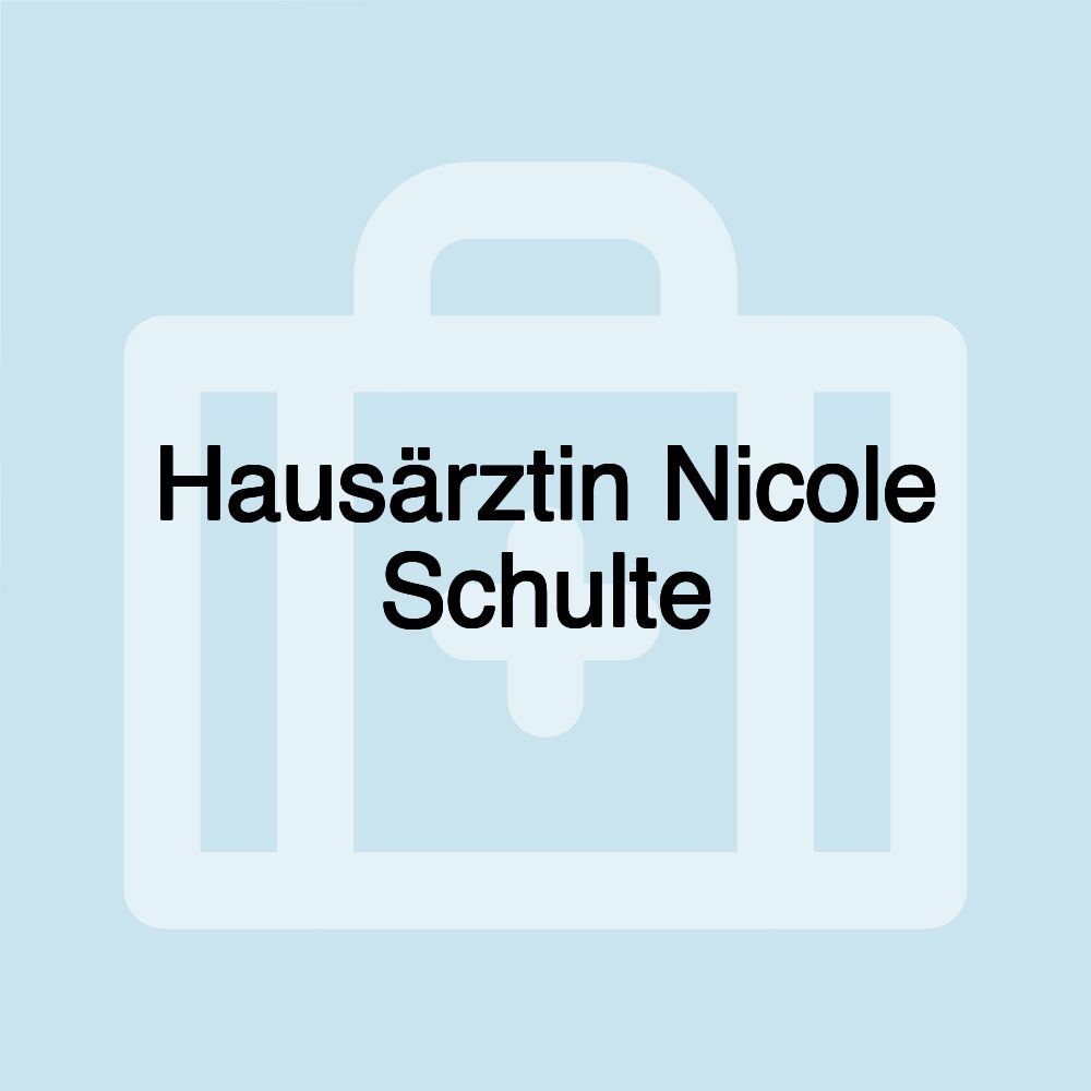 Hausärztin Nicole Schulte