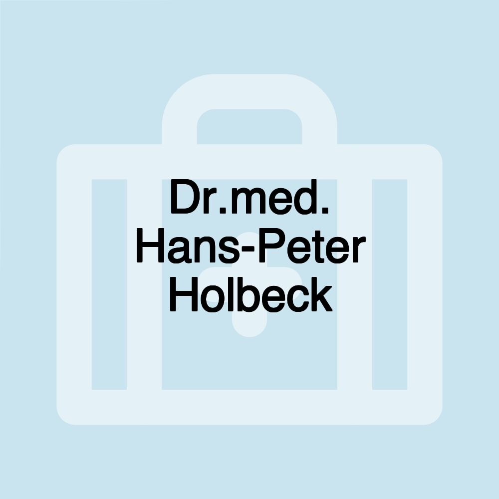 Dr.med. Hans-Peter Holbeck