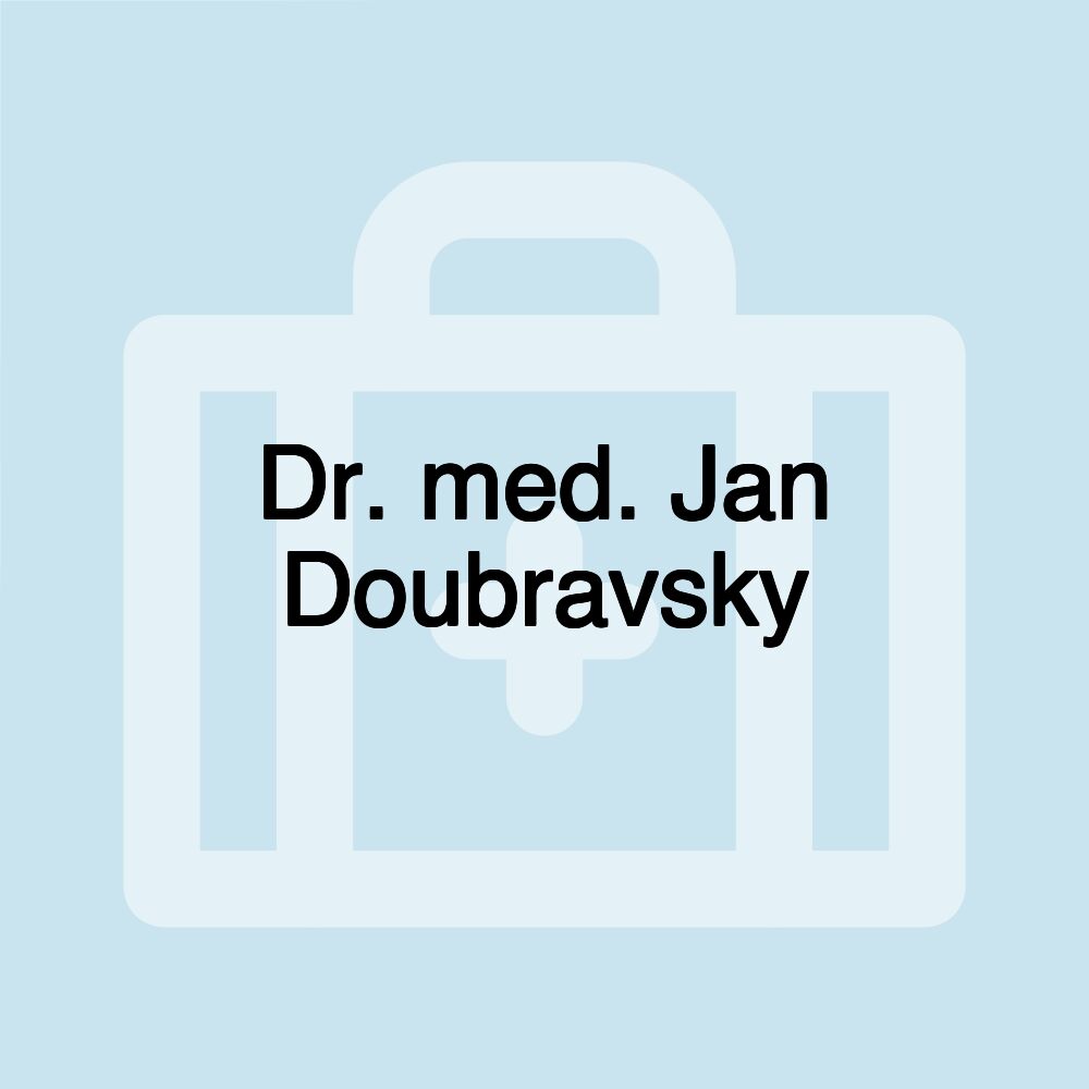 Dr. med. Jan Doubravsky