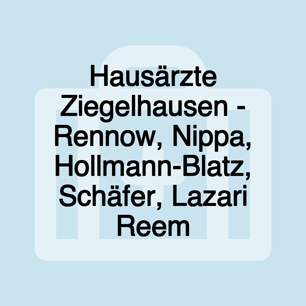 Hausärzte Ziegelhausen - Rennow, Nippa, Hollmann-Blatz, Schäfer, Lazari Reem