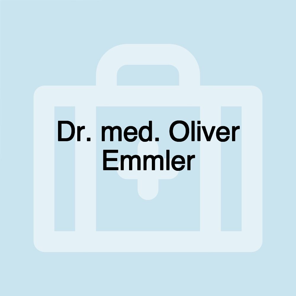 Dr. med. Oliver Emmler