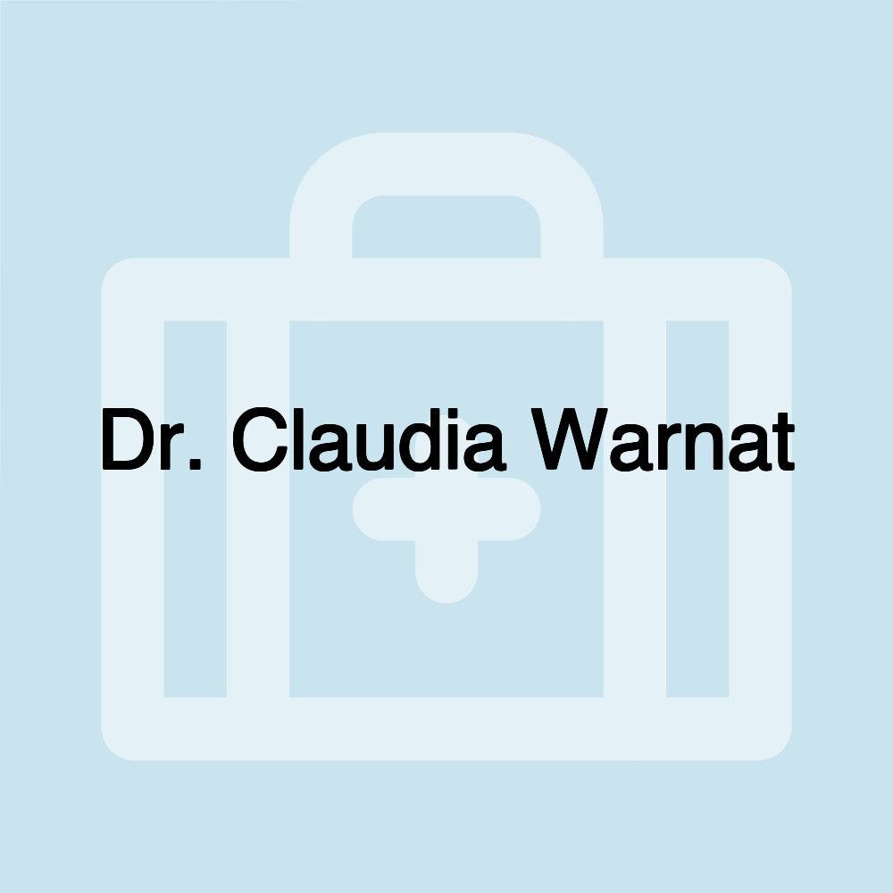 Dr. Claudia Warnat